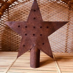 Farmhouse Rustic Christmas Tree Star Topper